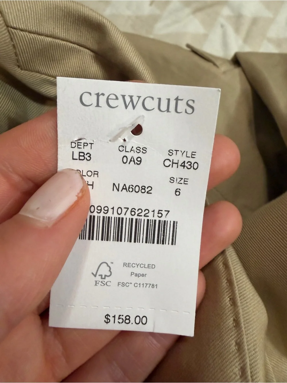 J crew British khaki Boys' Ludlow suit jacket in chino